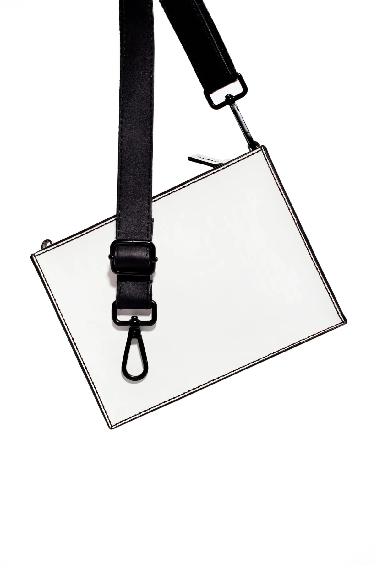 M.hip Versatility Bag XS horizontal White & Black, leather bag product photo 6