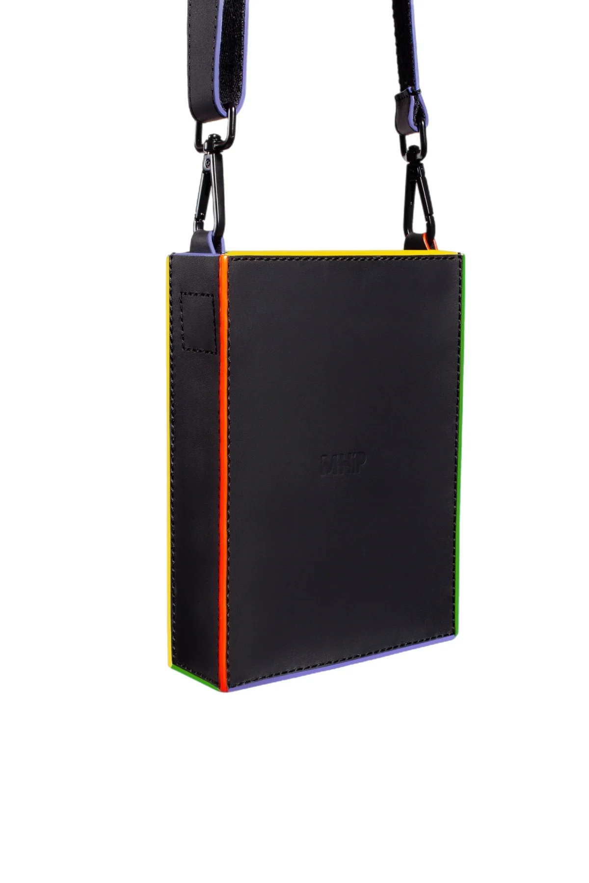 M.hip Versatility Bag XS vertical Purple/Orange, leather bag product photo 6